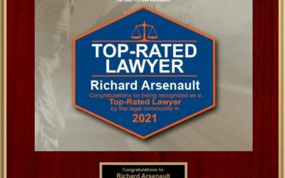 AVVO Top Rated Lawyer Award Richard J Arsenault